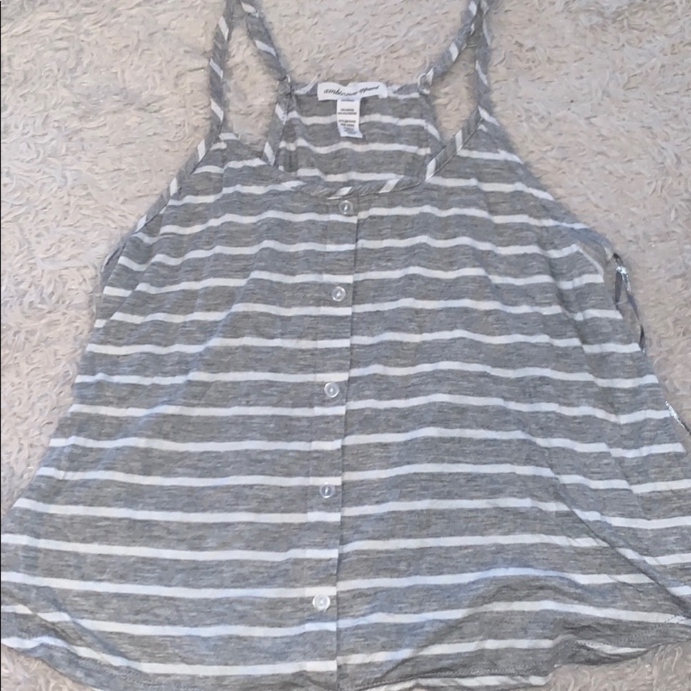 Striped cropped t-shirt